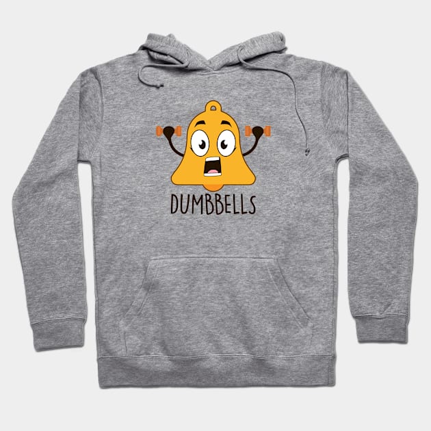 Dumbbells Hoodie by NotSoGoodStudio